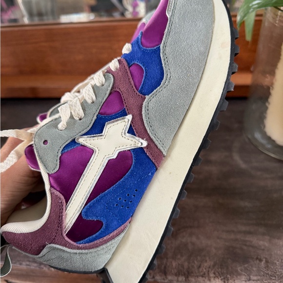 W6YZ Colorblock Suede Sneakers Size 39 (US 8.5) - Picture 6 of 9